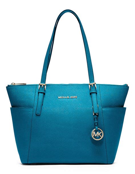 michael kors turquoise tote|Turquoise and brown michael kors bag + FREE SHIPPING.